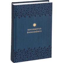 REFORMÁTUS ÉNEKESKÖNYV, KÖZÉPMÉRET (SÖTÉTKÉK, MINTÁS)