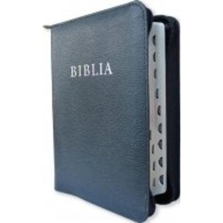 BIBLIA - (RÚF 2014), KÖZÉPMÉRET, BŐRKÖTÉS, CIPZÁR - 12744